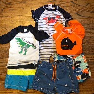 24 month swimwear. Gymboree and Carters, 6 pieces